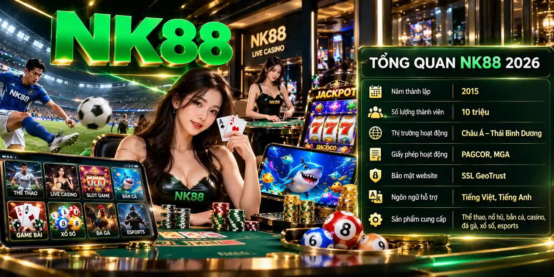 Tổng Quan Về NK88 - Nhà Cái Trực Tuyến Đa Dạng Sảnh Game 2026