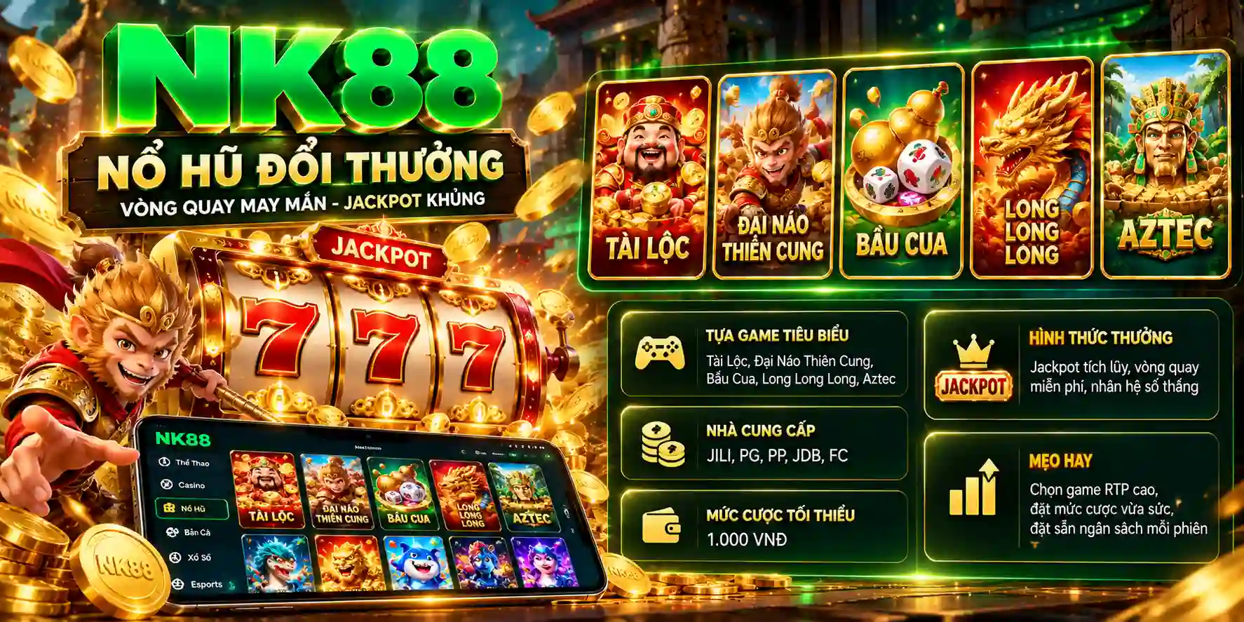 Nổ hũ đổi thưởng NK88